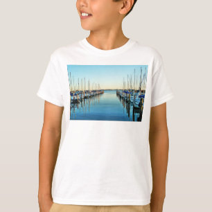 T-shirt Barcos na Marina por Shirley Taylor