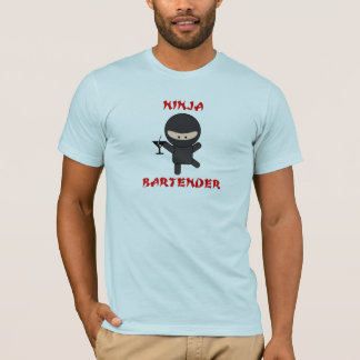T-shirt Barman de Ninja que guardara Martini