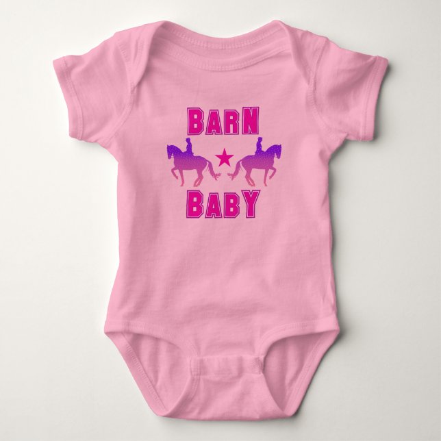 T-shirt Barn Baby Girl Dressage (Frente)