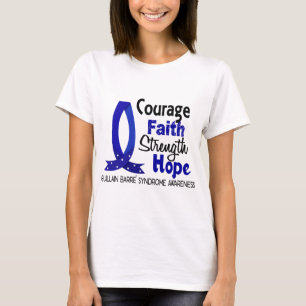 T-shirt Barra Syndrom de Guillain da esperança da força 