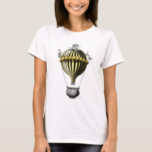 T-shirt Barroco - Balão Preto Amarelo