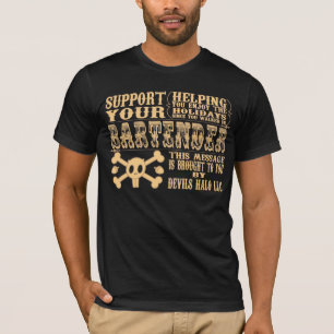 T-shirt bartending em feriados
