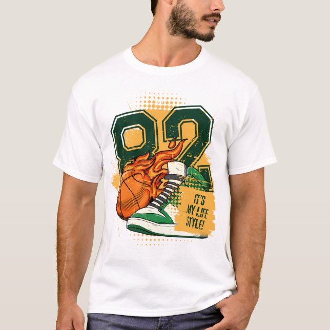 T-Shirt Basball Sneakers Fashion (Frente)