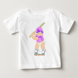 T-shirt Baseball Batter Baby Girl