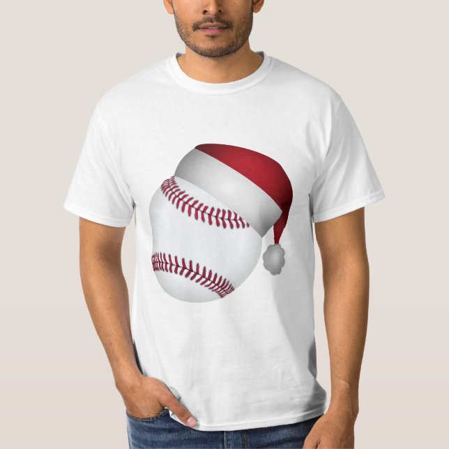 T-shirt Baseball de Natal (Frente)