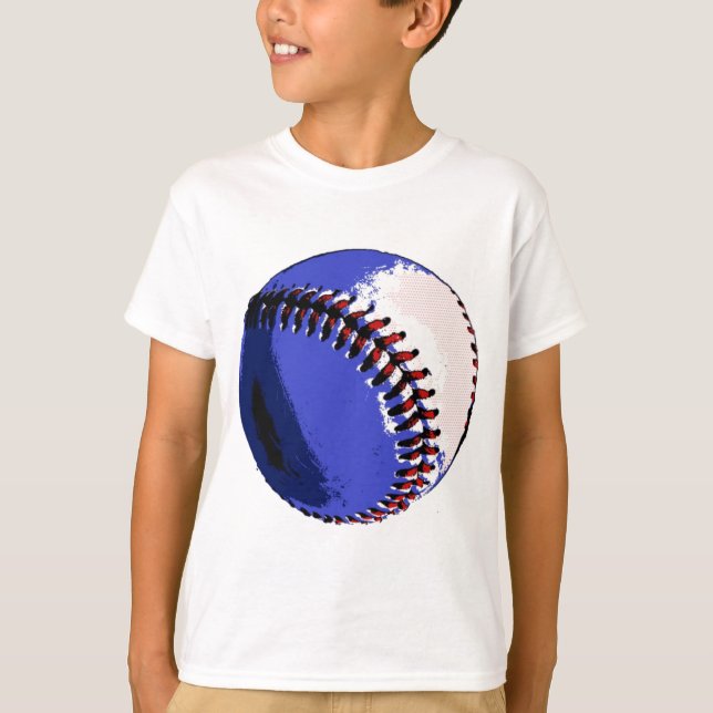 T-shirt Baseball de pop Art (Frente)