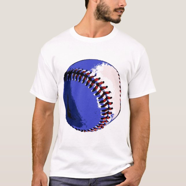 T-shirt Baseball de pop Art (Frente)