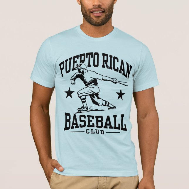 T-shirt Baseball em Porto Rico (Frente)