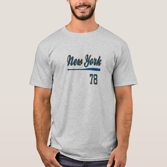 T-shirt Basebol 78 de New York (Frente)