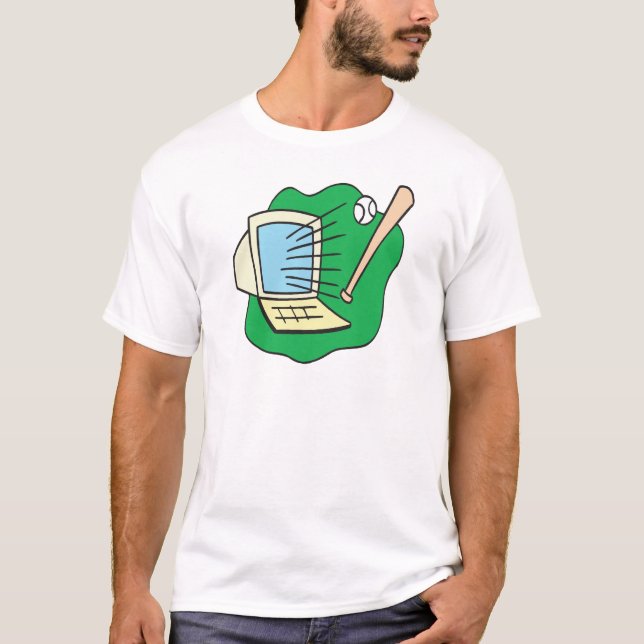 T-shirt Basebol da fantasia (Frente)