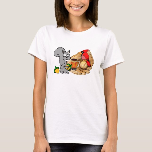T-shirt basebol engraçado (Frente)