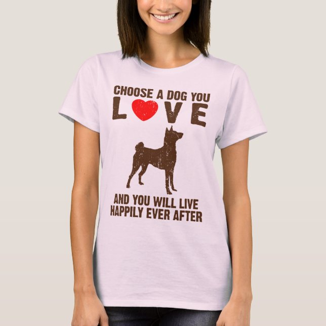 T-shirt Basenji (Frente)