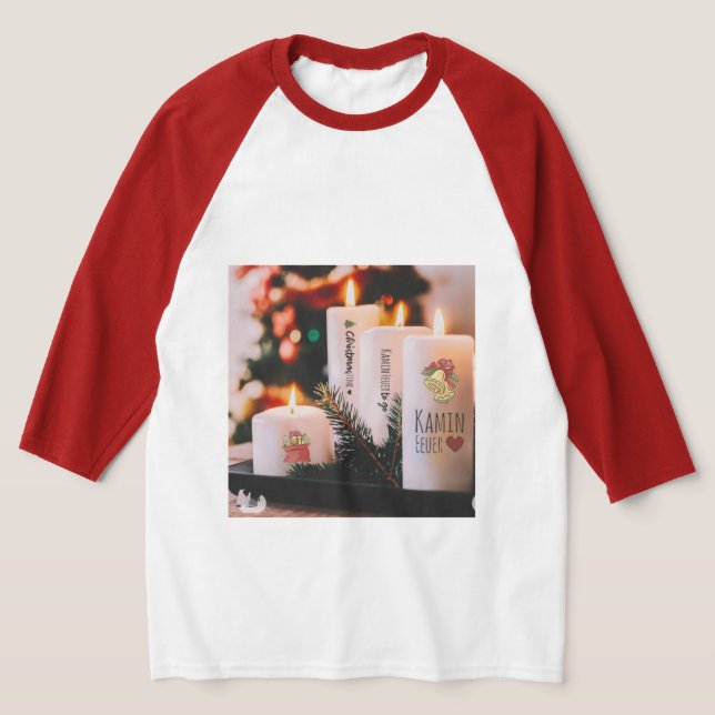 T-Shirt Básico 3/4 de Capa Raglan para uso masculi (Postura )