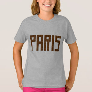 T-shirt básico aço claro PARIS CHOCOLATE