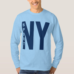 T-shirt básico azul céu NOVA IORQUE DESPORTO
