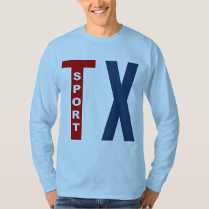 T-shirt básico azul céu TEXAS DESPORTO