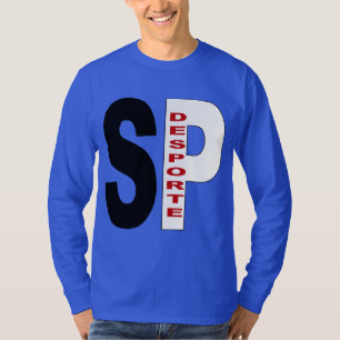 T-shirt básico azul real SÃO PAULO DESPORTE