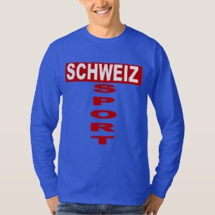T-shirt básico azul real SCHWEIZ DESPORTO