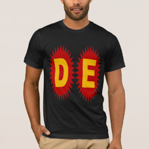 T-shirt básico BIOLÓGICO preto DESENHO da ALEMANHA