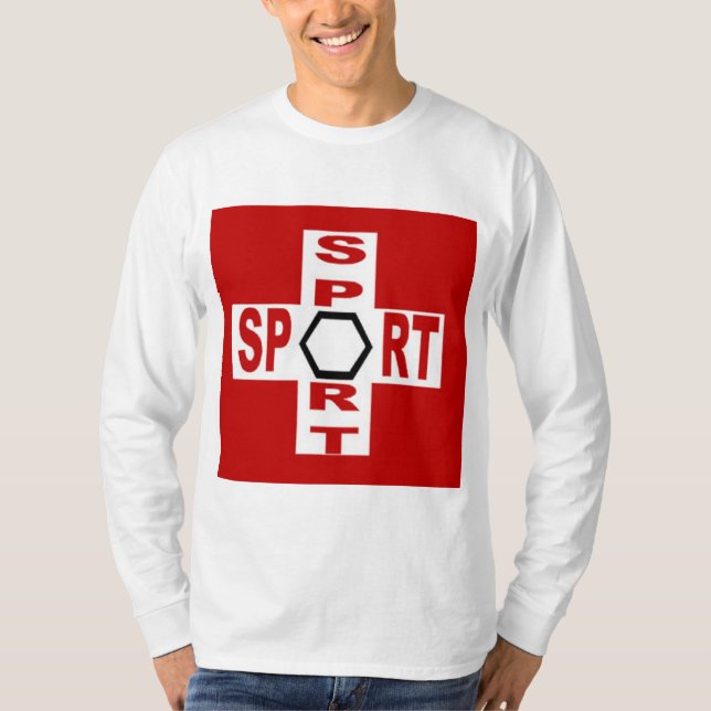 T-shirt básico branco DESPORTO SUÍÇA (Frente)