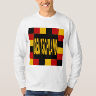 T-shirt básico branco DEUTSCHLAND