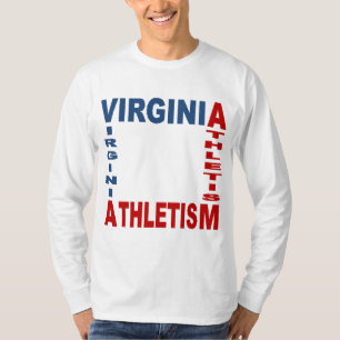 T-shirt básico branco VIRGINIA ATHLETISM