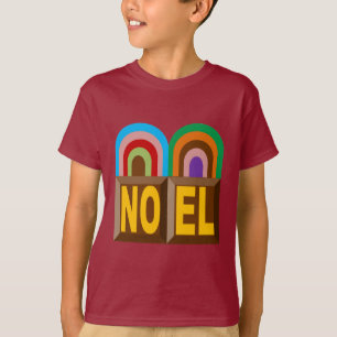 T-shirt básico castanho Desenho BOLOS NATAL