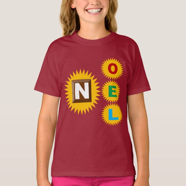 T-shirt básico castanho NATAL SOL CHOCOLATE (Frente)