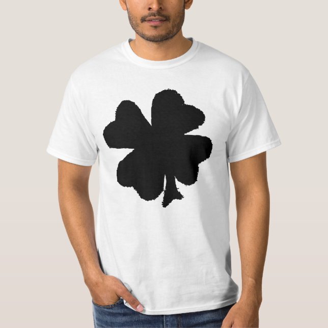 T-shirt básico celta do "trevo" da procura (Frente)