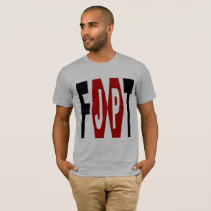 T-shirt básico cinzento Desenho FUTEBOL JAPAN