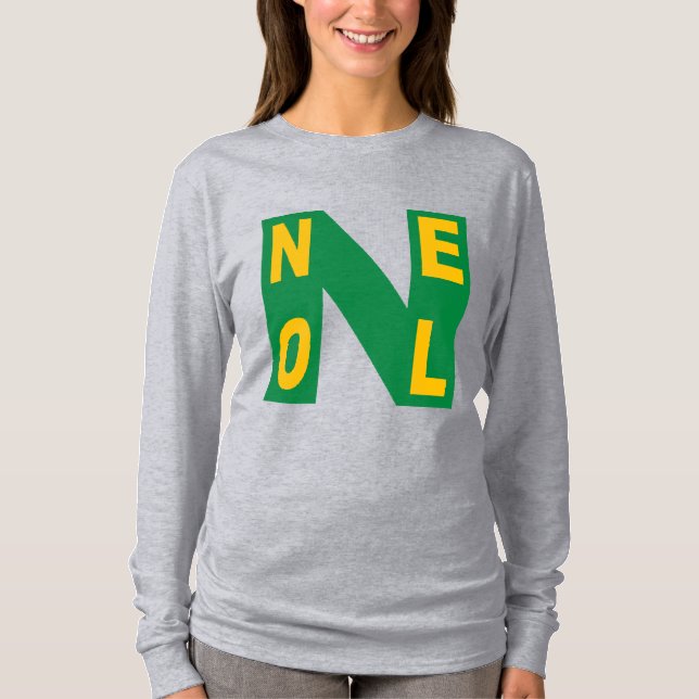T-shirt básico cinzento Desenho NATAL (Frente)