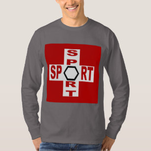 T-shirt básico cinzento fumado DESPORTO SUÍÇA