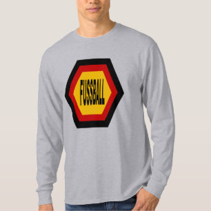 T-shirt básico cinzento FUSSBALL ALEMANHA