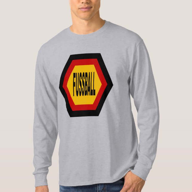 T-shirt básico cinzento FUSSBALL ALEMANHA (Frente)