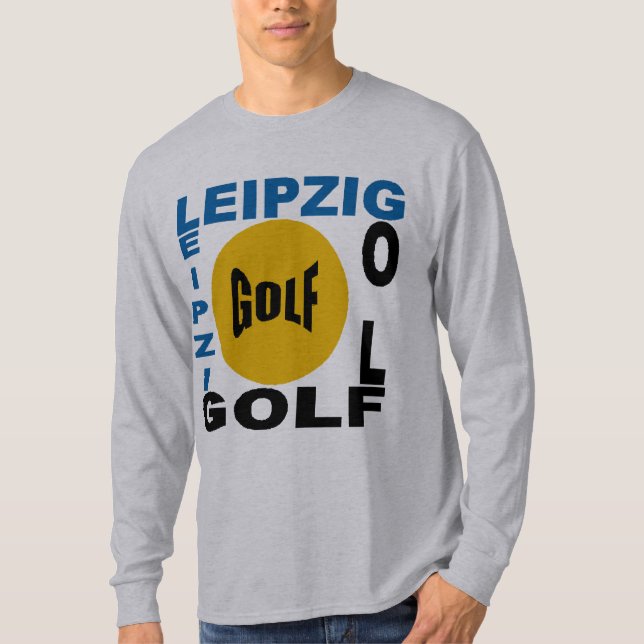 T-shirt básico cinzento LEIPZIG GOLFE (Frente)