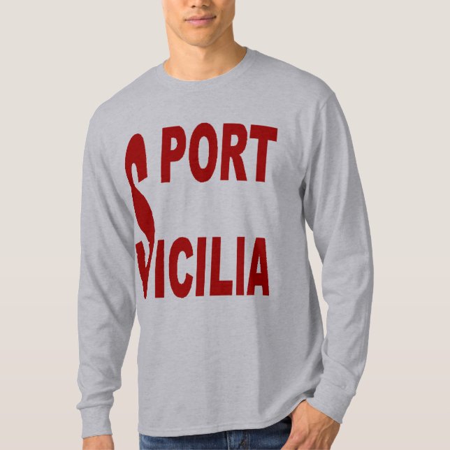 T-shirt básico cinzento SICÍLIA (Frente)