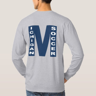 T-shirt básico cinzentos costass DESENHO MICHIGAN