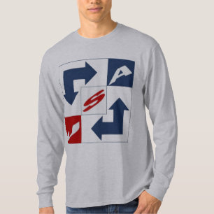T-shirt básico cinzentos os EUA