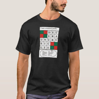T-shirt básico com projeto original das palavras
