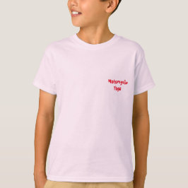 T-shirt básico da campainha da ioga da motocicleta