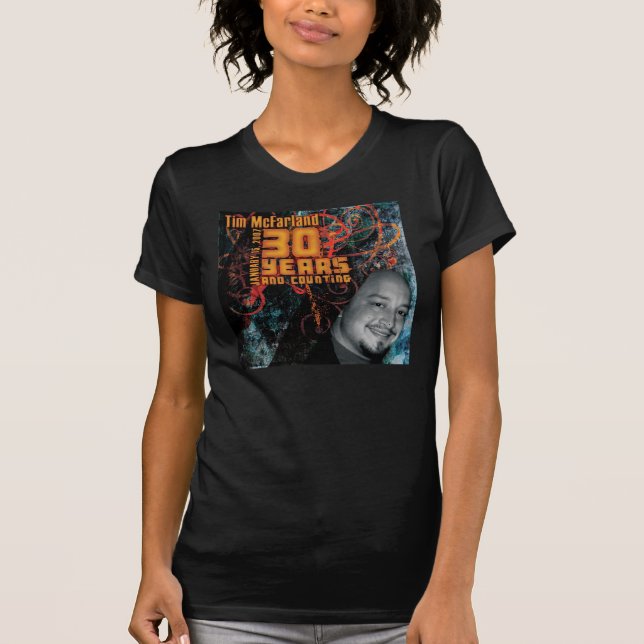 T-shirt básico das senhoras (Frente)