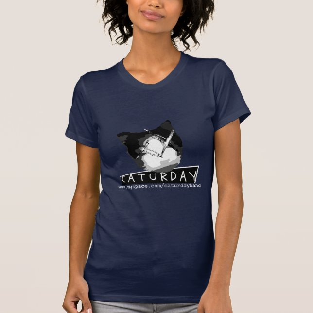 T-shirt básico das senhoras (Frente)