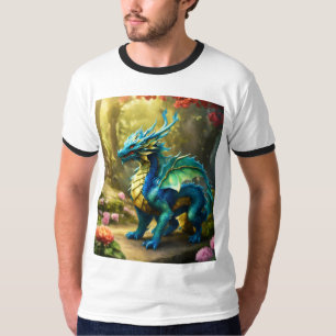 T-Shirt Básico De Arrendamento De Ondas