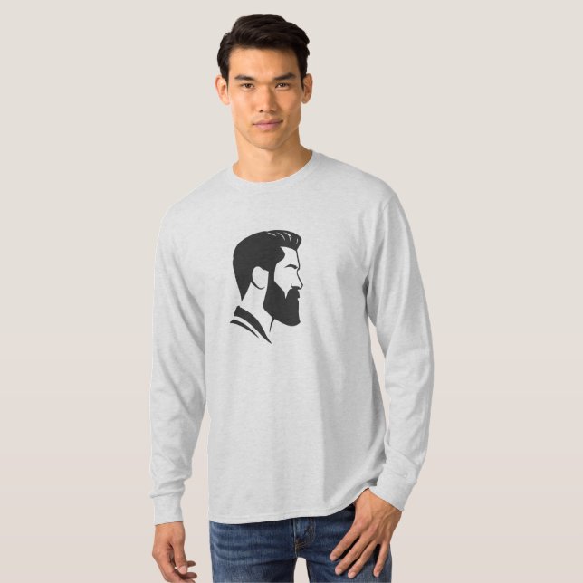 T-Shirt Básico de Capa Longa (Frente Completa)