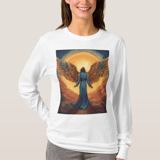 T-Shirt Básico de Capa Longa (Frente)