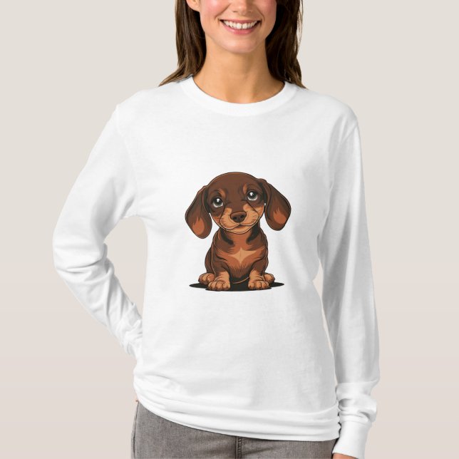 T-Shirt Básico de Capa Longa (Frente)