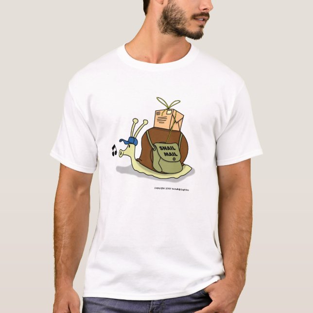 T-Shirt Básico de Correio de Caracol (Frente)
