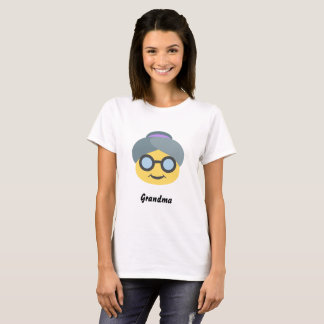 T-shirt básico de Emoji da avó