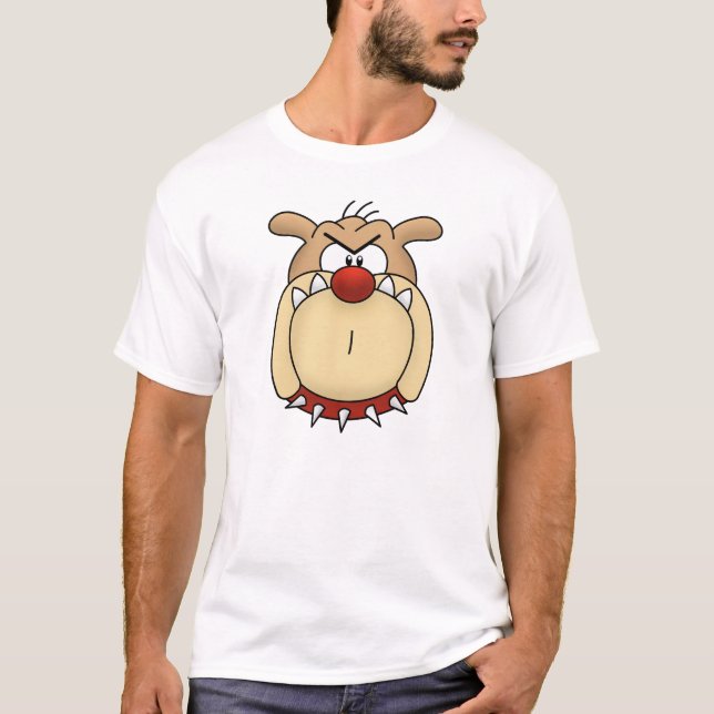 T-shirt básico do buldogue (Frente)