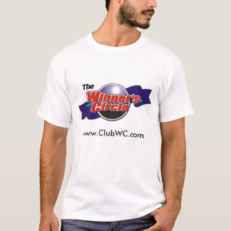 T-shirt básico do círculo do vencedor